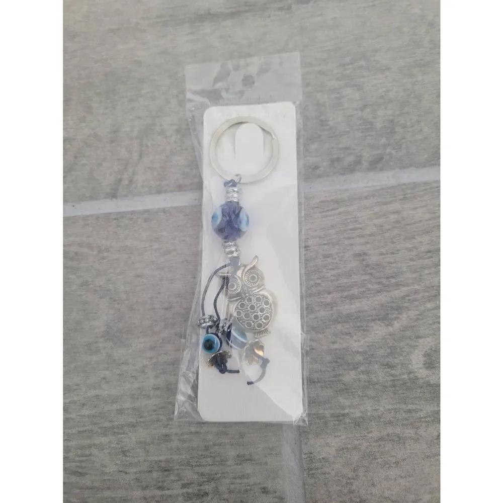 Evil Eye Owl Keychain‎